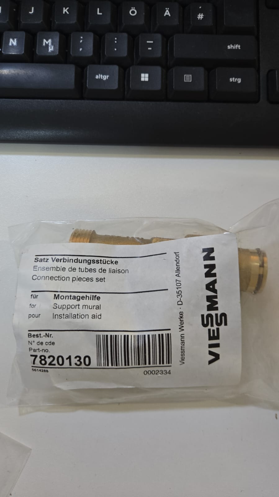 Viessmann Beipack Speichervor- und Rücklauf 7820130