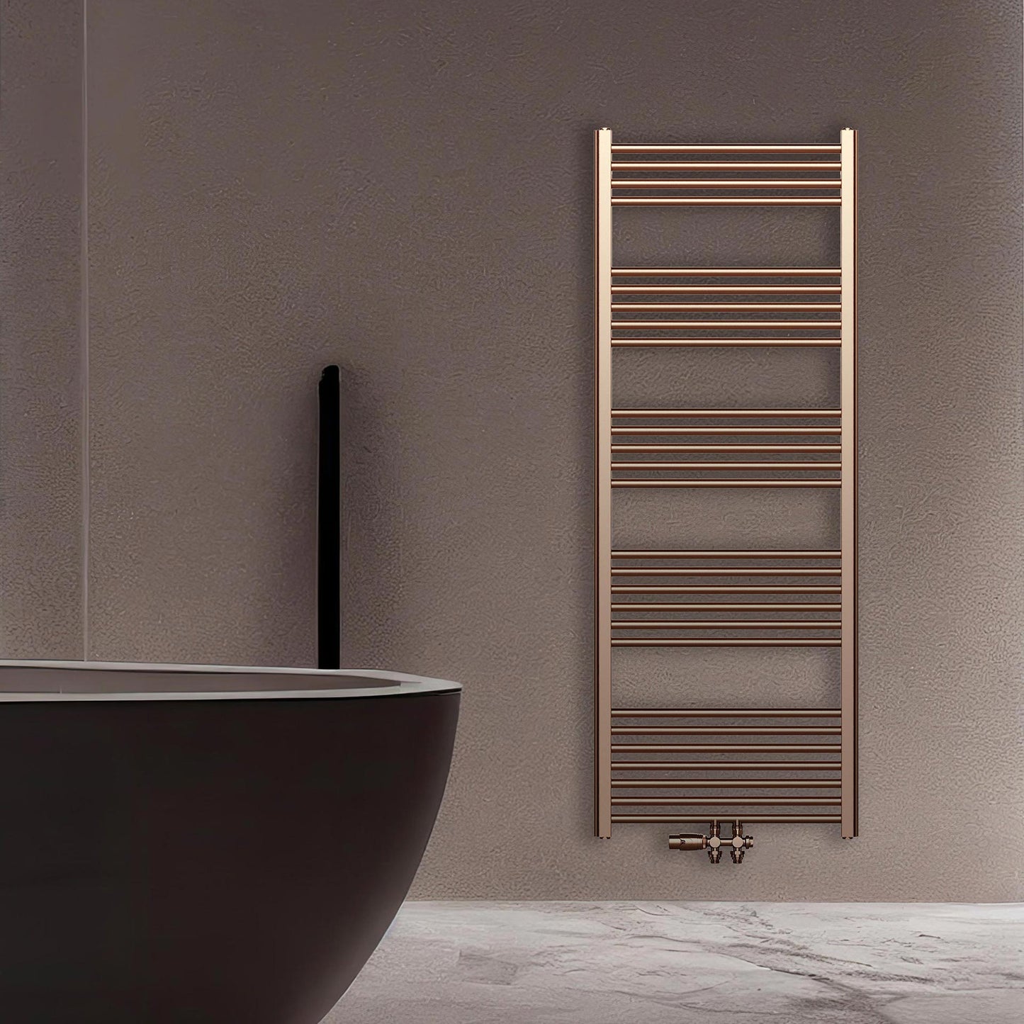 Belrad Handtuchheizkörper – Zentrale Anschlussausführung (Design-Serie)