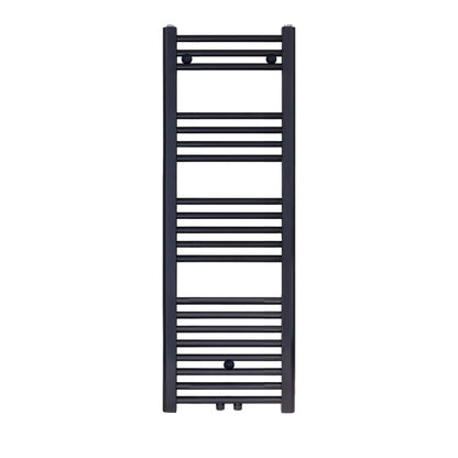 BELRAD Design-Handtuchheizkörper – matt schwarz – Mittel- oder Seitenanschluss
