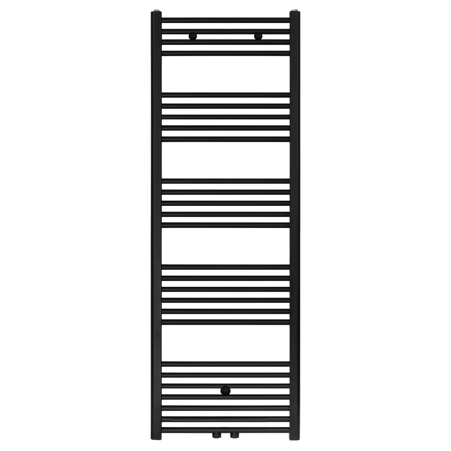 BELRAD Design-Handtuchheizkörper – matt schwarz – Mittel- oder Seitenanschluss