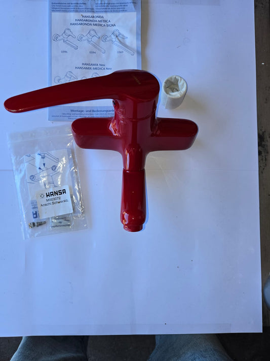 Hansa Hansaronda Waschtisch-Wandbatterie 03968200 Rot