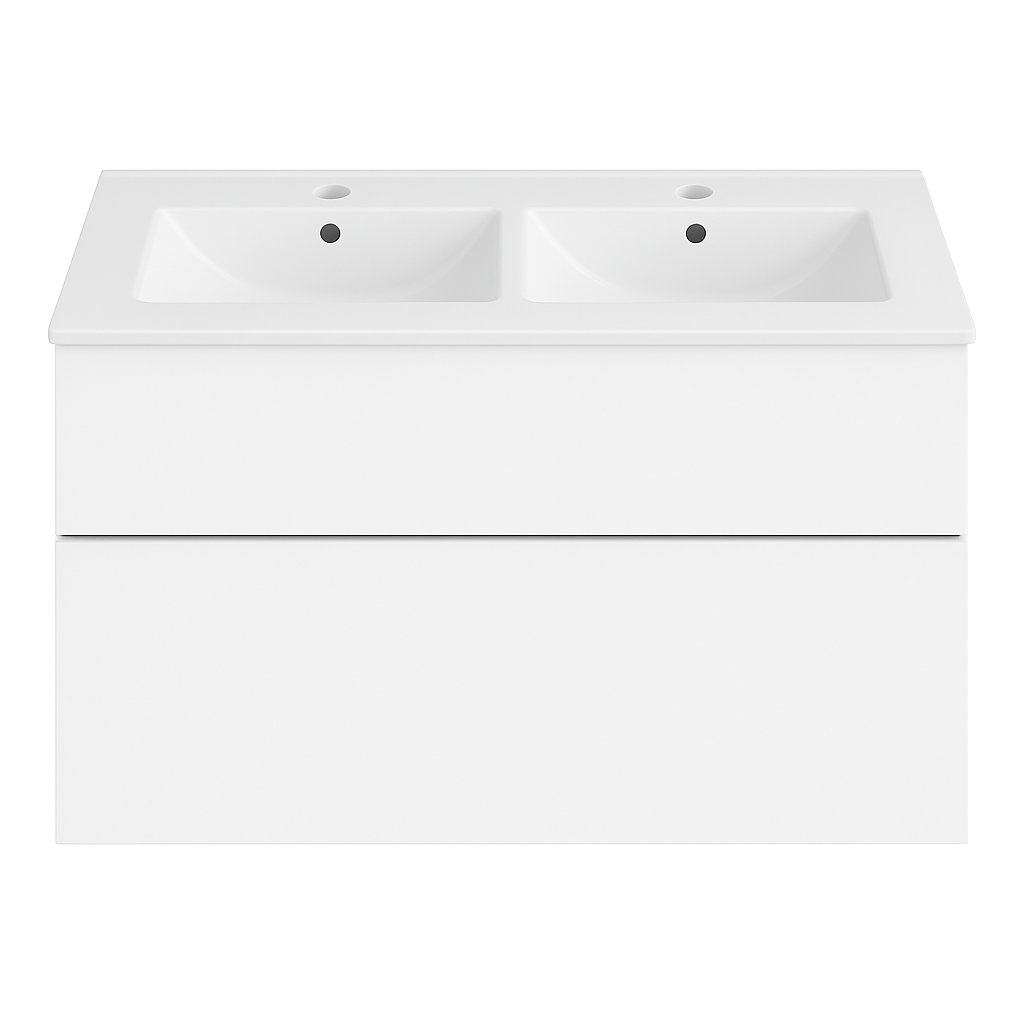 Oase Classic Set Unterschrank inkl. Waschtisch mit hochwertigen Metallschubladen von Hettich (BetaZ)