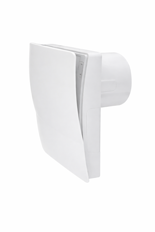 Design Badlüfter CABRIO100T – 97 m³/h – Ø 100 mm – mit Nachlauf