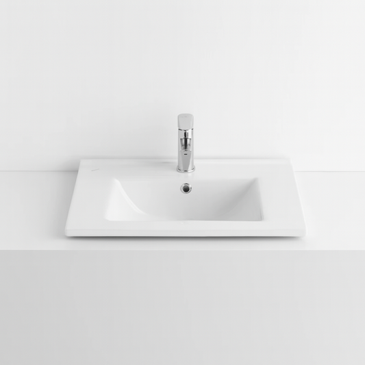 Lavabo Oase Classic en céramique/fonte minérale