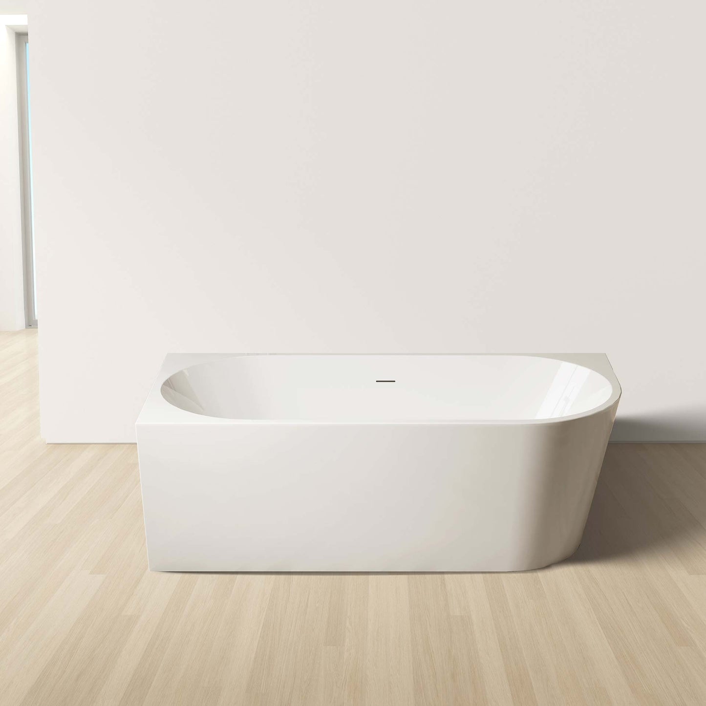 Oase AL – Corner Badewanne Links – Acryl – 180 × 80 × 58 cm – Glänzend Weiß