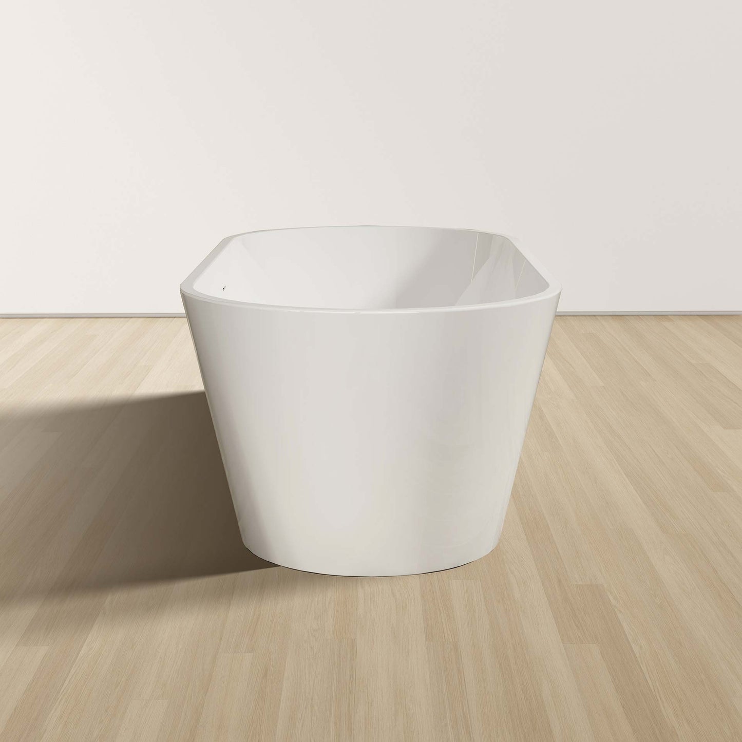 Oase AL – Freistehende Badewanne „Rondo“ – Acryl – 180 × 80 × 58 cm – Glänzend Weiß