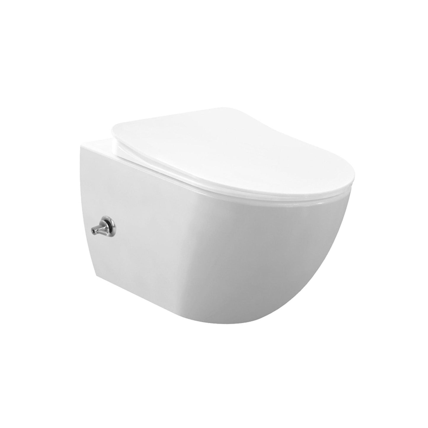 Oase Design Spülrandloses Tahret Bidet Wand-WC inkl. Sitz mit Absenkautomatik weiß matt