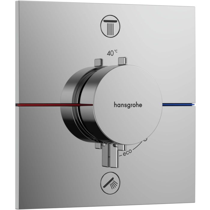 ShowerSelect Comfort E Thermostat Unterputz für 2 Verbraucher 15572000