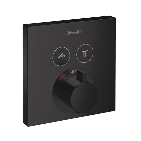 hansgrohe ShowerSelect Thermostat, für Wanne & Dusche schwarz matt