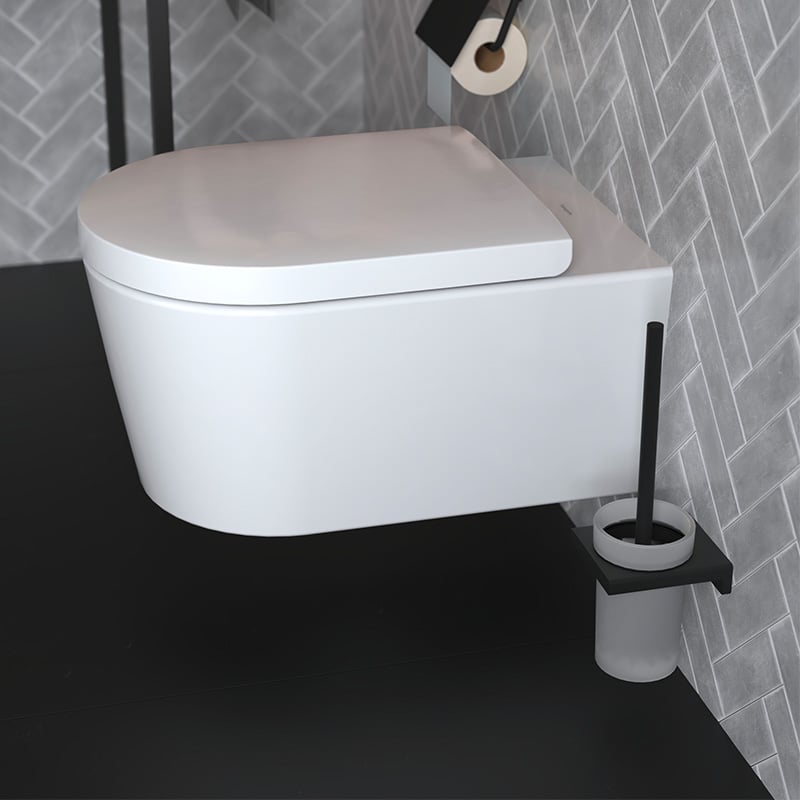 Hansgrohe AddStoris WC-Bürstengarnitur schwarz