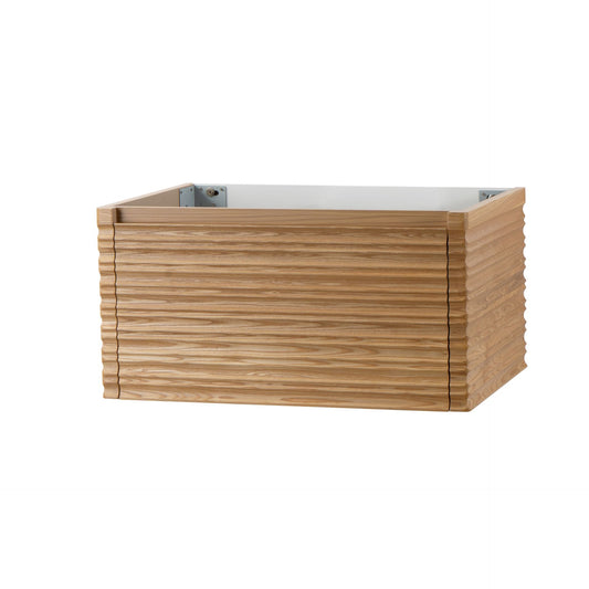 KAMELLIA Waschtischunterschrank - 1 Schublade - Grifflos - Soft-Close - Light Walnut