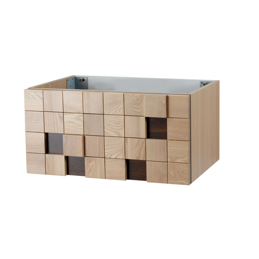 Mimoza Waschtischunterschrank – 1 Schublade – grifflos – Softclose – Light Oak Erhältlich in 79 cm & 119 cm Breite