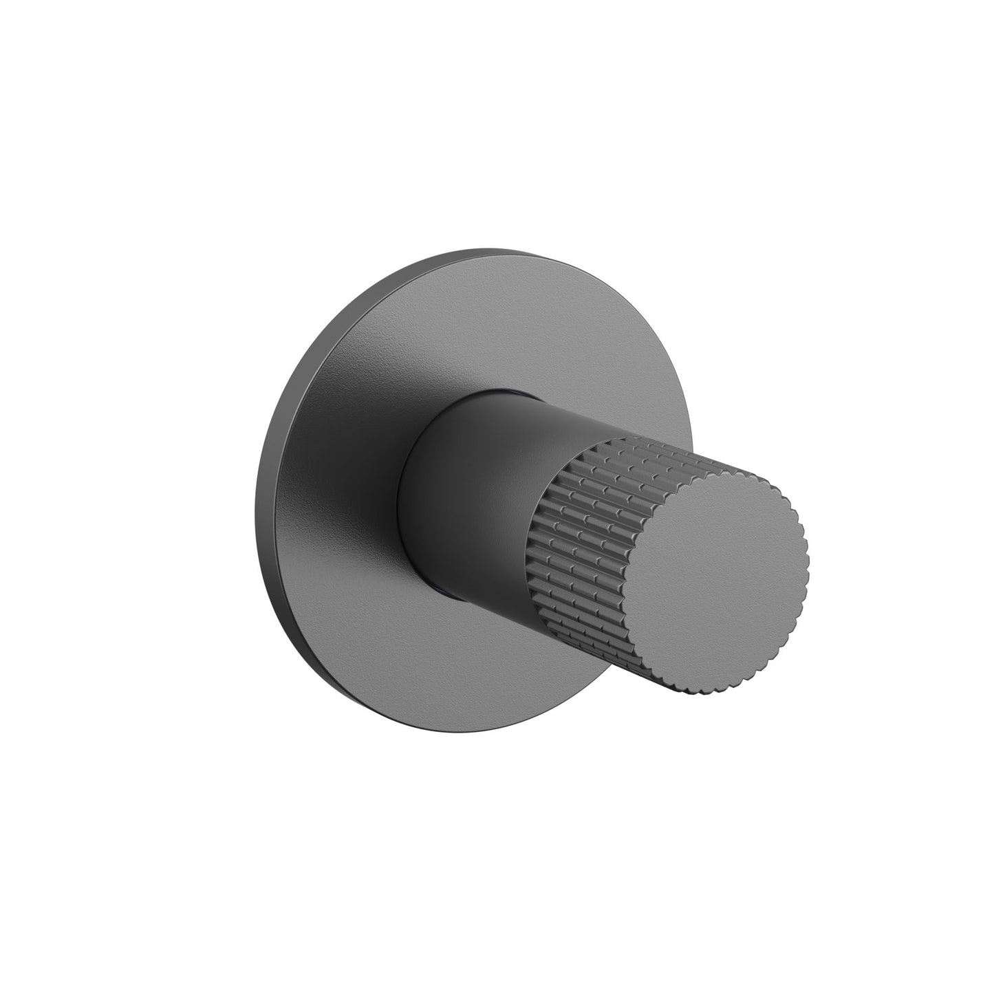 Oase ST Stria Bidetmischer – Kaltwasser | Gerillter Premium-Drehknopf | Unterputz | Gunmetal (PVD)