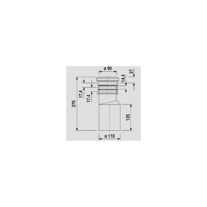 SANIT WC-Anschlussstück DN90/DN100 3-fach schwarz 58.911.00..0000