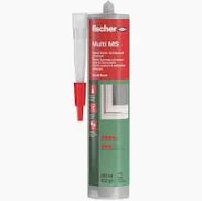 fischer Bauklebstoff Multi MS – grau, 290 ml Kartusche