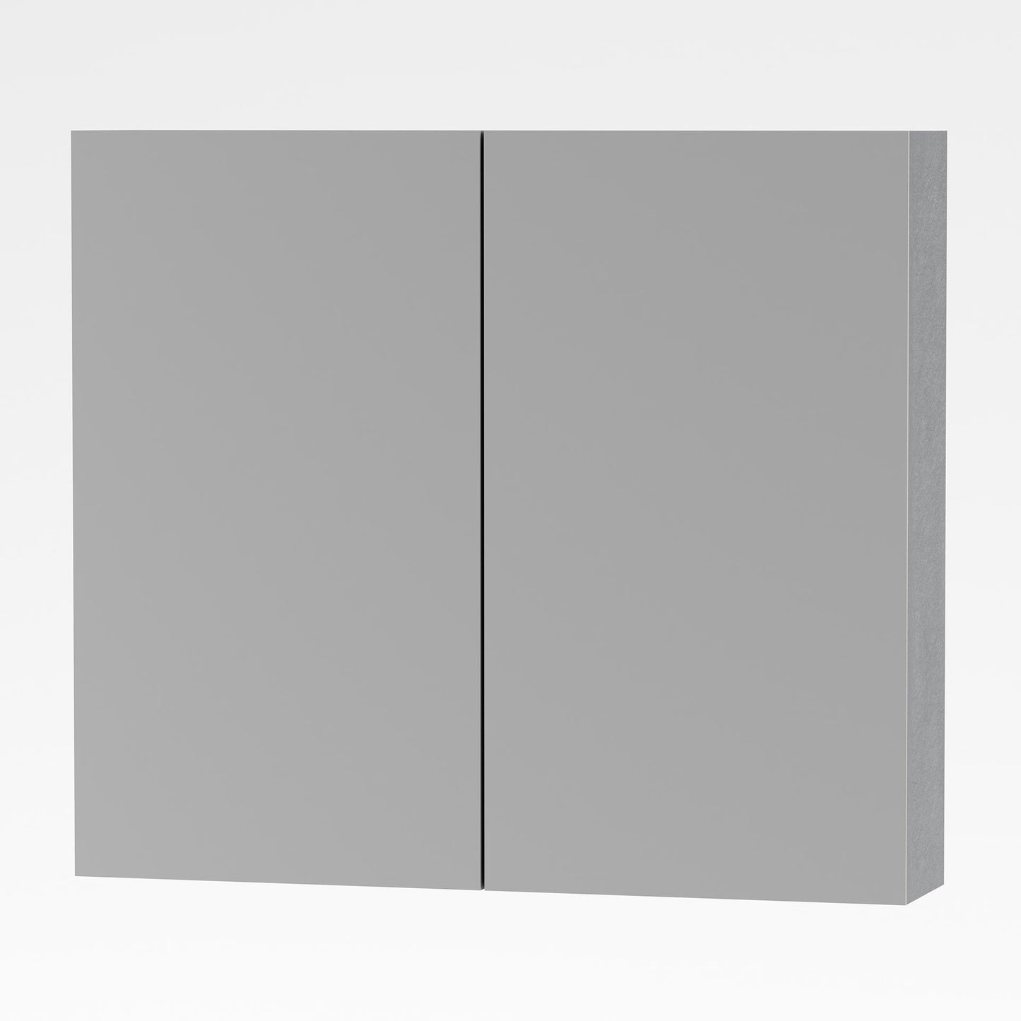 Oase AL Sally Spiegelschrank - 60 cm, 80 cm, 100 cm, 120 cm, Aluminiumfarbe, 2- und 3-Türige Modelle