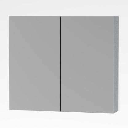Oase AL Sally Spiegelschrank - 60 cm, 80 cm, 100 cm, 120 cm, Aluminiumfarbe, 2- und 3-Türige Modelle