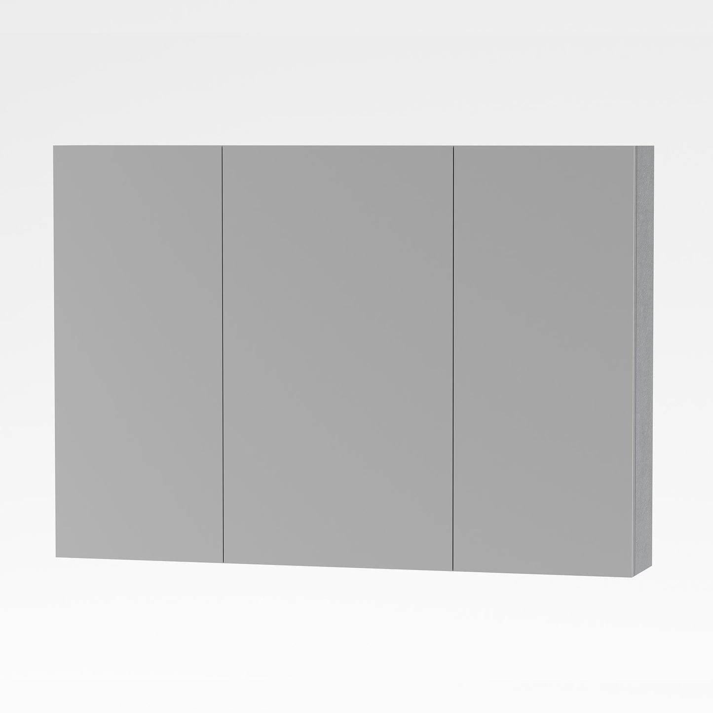 Oase AL Sally Spiegelschrank - 60 cm, 80 cm, 100 cm, 120 cm, Aluminiumfarbe, 2- und 3-Türige Modelle